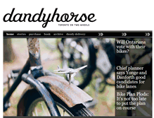 Tablet Screenshot of dandyhorsemagazine.com